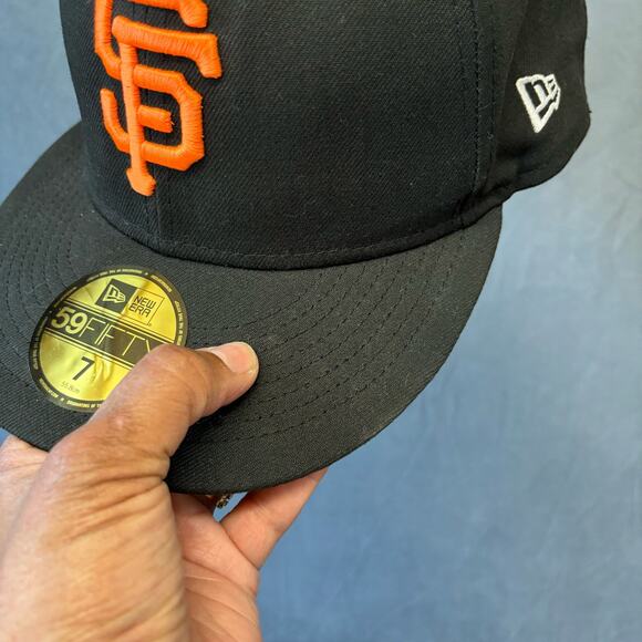 Giants Hat 2012 World Series Fall Classic Patch Snakeskin 59Fifty Fitted Size 7 - Picture 5 of 13